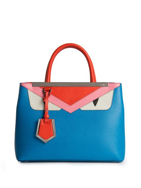 fendi 2jours bag blue|fendi checkerboard handbag.